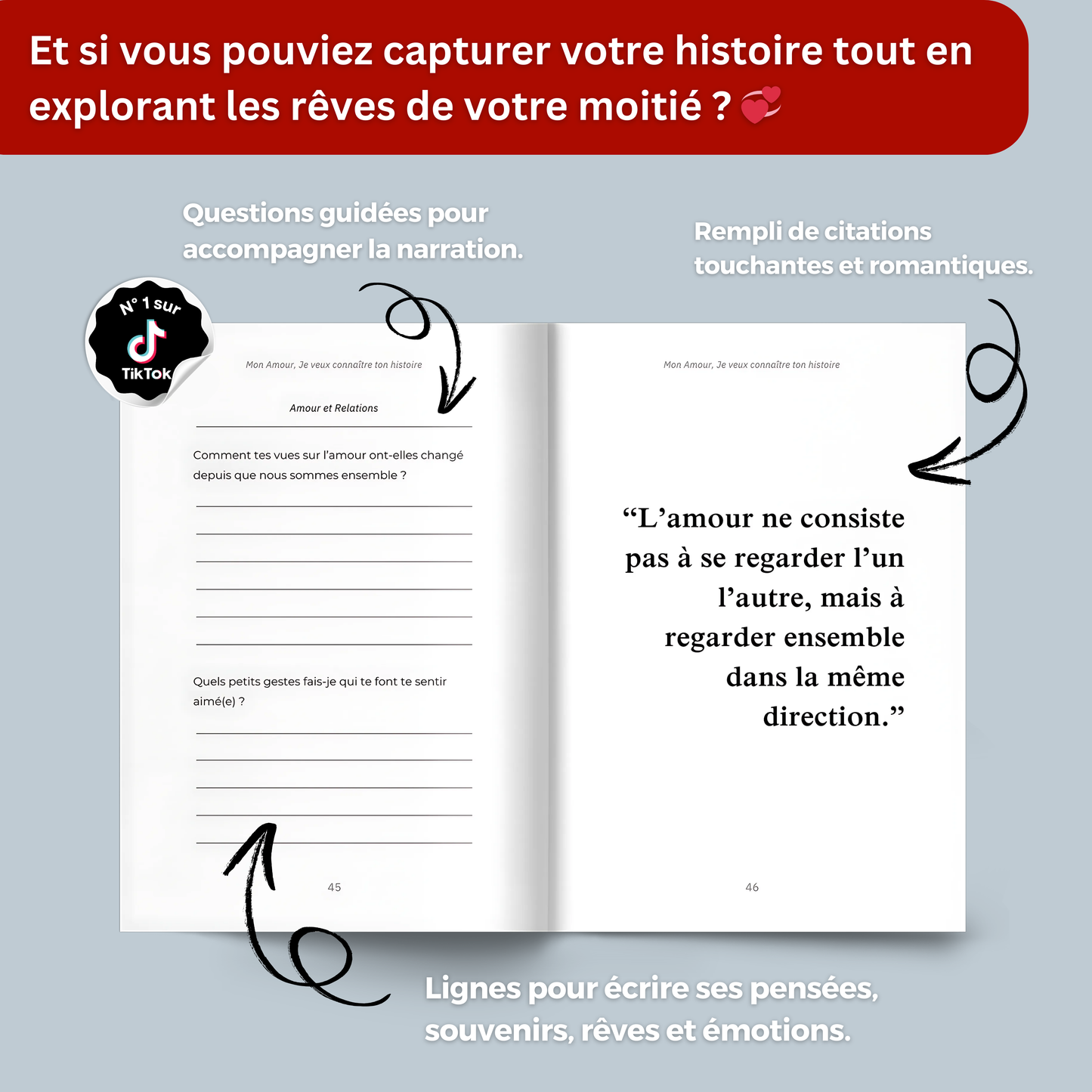 Journal : Mon Amour, Je veux connaître ton histoire