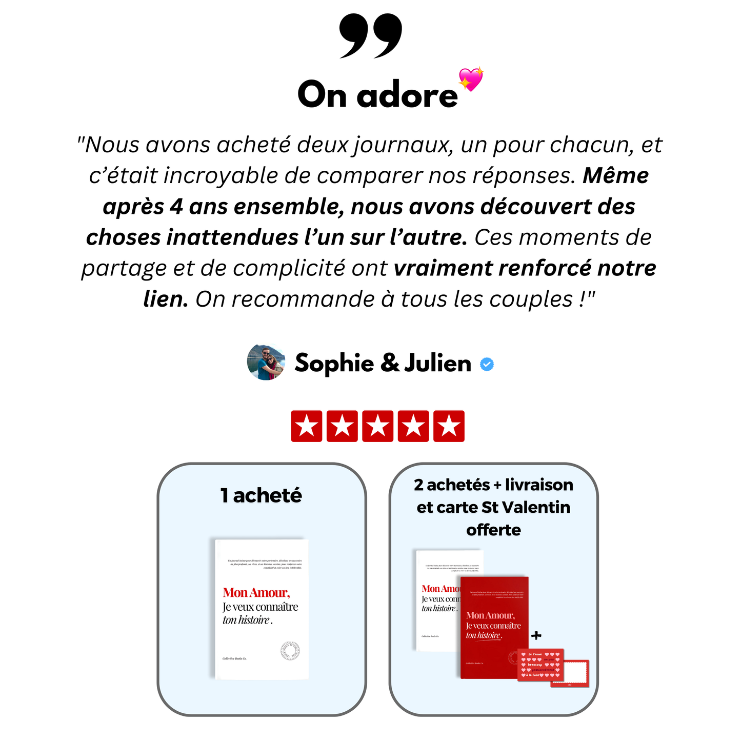 Journal : Mon Amour, Je veux connaître ton histoire