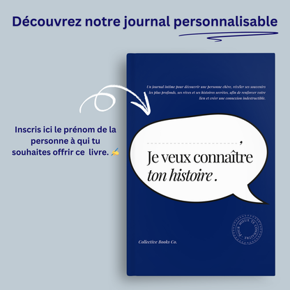 Coffret 5 journaux : Je veux connaître ton histoire